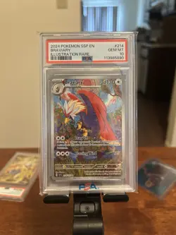Braviary 2024 Pokemon Surging Sparks SSP EN Illustration Rare PSA 10 214/191 - Image 1