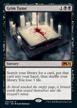Grim Tutor - Near Mint MTG Magic 2021 Core Set - Image 1