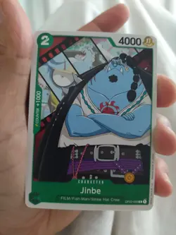 ONE PIECE ENGLISH CARD GAME CARTE PRE RELEASE Jinbe OP02-033 EN JCC MINT - Image 1