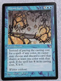 MTG Dream Halls Stronghold Rare Enchantment Reserved Magic The Gathering - Image 1