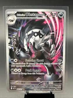 Pokemon Galarian Obstagoon 245/217 Ascended Heroes Illustration Rare Near Mint - Image 1
