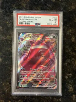 Pokemon Fusion Strike Gengar VMAX #157 Full Art PSA 10 - Image 1