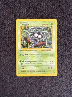 Pokemon Tangela 66/102 1st Edition Shadowless Base Set Card - Image 1