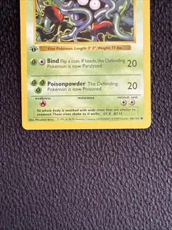 Pokemon Tangela 66/102 1st Edition Shadowless Base Set Card - Image 2