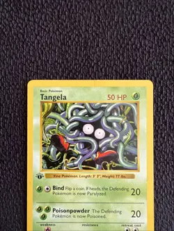 Pokemon Tangela 66/102 1st Edition Shadowless Base Set Card - Image 3