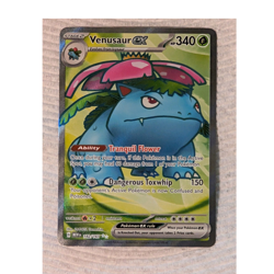 Pokemon Venusaur ex 182/165 Scarlet & Violet 151 Ultra Rare Full Art Holo - Image 1
