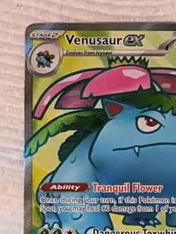 Pokemon Venusaur ex 182/165 Scarlet & Violet 151 Ultra Rare Full Art Holo - Image 3