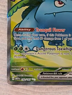 Pokemon Venusaur ex 182/165 Scarlet & Violet 151 Ultra Rare Full Art Holo - Image 5