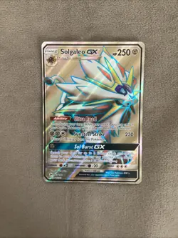 Solgaleo GX (Full Art) 143/149 Holo Ultra Rare SM Base Set Pokemon Near Mint - Image 1