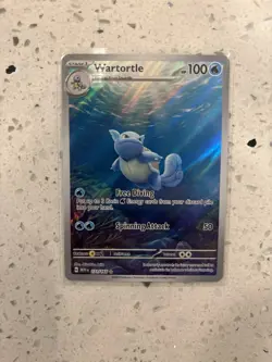 Pokemon TCG Wartortle Illustration Rare Full Art Holo 171/165 151 LP VERY GOOD - Image 1