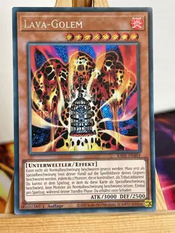Lava-Golem RA01-DE001 Secret Rare Deutsch NM YUGIOH - Image 1