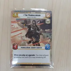 Star Wars Unlimited The Mandalorian Leader Unit & Ground Card Lot (2 Cards) - Image 1