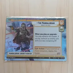 Star Wars Unlimited The Mandalorian Leader Unit & Ground Card Lot (2 Cards) - Image 2