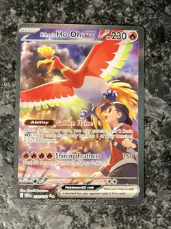 Ethan's Ho-Oh EX Sir 230/182 Sv10: Destined Rivals Holo Card NM Condition - Image 1