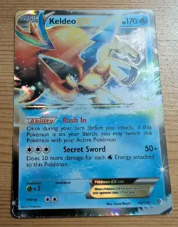 Keldeo EX - 49/149 Holo Rare Pokemon Card Black & White Boundaries Crossed MP - Image 1