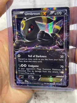 Pokemon Company Umbreon EX Holo Full Art Ultra Rare Fates Collide 55/124 HP Card - Image 1