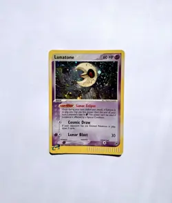 Pokemon TCG Lunatone Holo EX Sandstorm Card 8/100 - Image 1