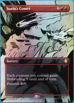 Sozin's Comet (Borderless Scene 309) FOIL Avatar: The Last Airbender NM (518189) - Image 1