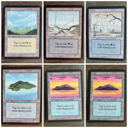 Magic: the Gathering MTG Basic Land Island/Plains/Swamp Alpha Edition mana VG-NM - Image 1
