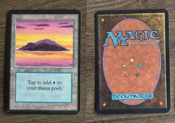 Magic: the Gathering MTG Basic Land Island/Plains/Swamp Alpha Edition mana VG-NM - Image 2