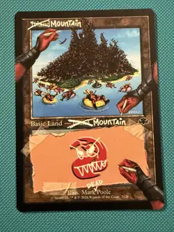 MTG Secret Lair Fix It Deadpool — Mountain — NM - Image 1