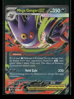 Mega Gengar ex 056/094 Phantasmal Flames NM/M Pokemon - Image 1