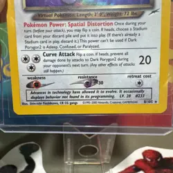 Dark Porygon2 8/105 Neo Destiny SWIRL Holo Rare 2002 WOTC Pokemon LP - Image 4