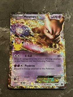 🔥🟪Pokemon Mewtwo🟪🔥EX 25th Celebrations ultra rare holo 54/99 - Image 2
