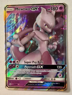 Mewtwo GX - (Mewtwo Stamped) 031/068 Battle Academy Holo LP/MP Pokemon - Image 1