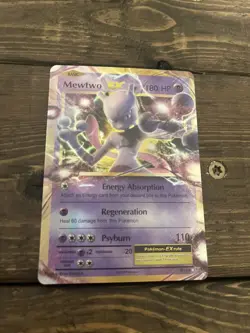 Pokemon Silver Fan Art Mewtwo 52/108 180HP - Image 1