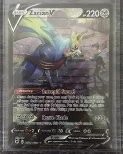 Pokemon Zacian v TG21/TG30 Trainer Gallery Card Astral Radiance, NM/M Condition - Image 1
