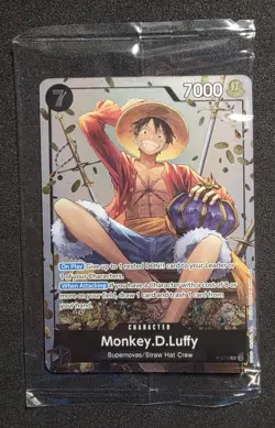 SEALED Monkey.D.Luffy (Tin Pack Set Vol. 2) PR One Piece Promotion Cards P-075 - Image 1