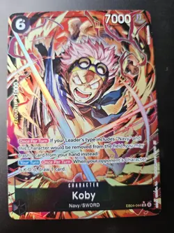 One Piece Koby EB04-044 Alt Parallel Foil English SR Alternate Art - Image 1