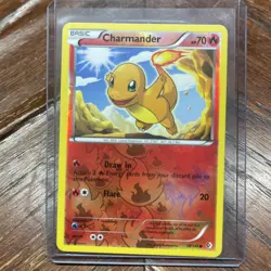 2012 Pokemon CHARMANDER Boundaries Crossed REVERSE HOLO Black White Card 18/149 - Image 1