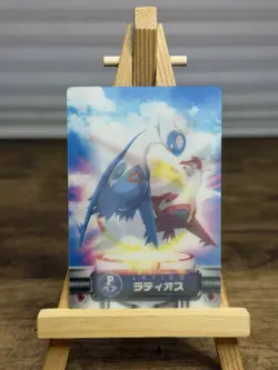 Latios & Latias 3D Lenticular Pokemon Zukan Card 2003 Nintendo Japanese Card - Image 1
