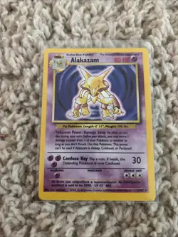 Pokemon Alakazam Holo Base Set 1st Edition Trading Card Game 1/102 - Image 1