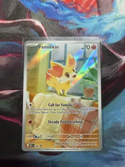 Fennekin MEP 080 Pokemon TCG Black Star Promo Card from Chaos Rising ETB NM - Image 1