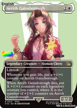 Aerith Gainsborough (Borderless) EN [FIN - 374] - NM [Foil] TCG MTG - Image 1