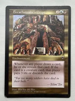Breathstealer's Crypt x1 MTG Visions 1x Magic Fair Heavy Play - Image 1