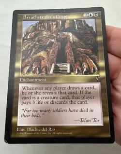 Breathstealer's Crypt x1 MTG Visions 1x Magic Fair Heavy Play - Image 3