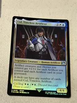 mtg foil Cid Timeless Artificer, Final Fantasy, unplayed - Image 1