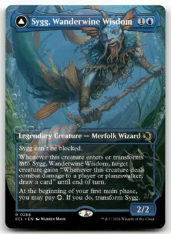 Sygg, Wanderwine Wisdom (Borderless) #288 (NM) Lorwyn Eclipsed ECL Magic MTG - Image 1
