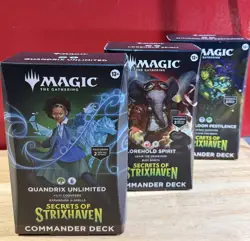 Magic The Gathering Secrets Of Strixhaven Commander Decks Lot Of 3 ** NEW ** - Image 1