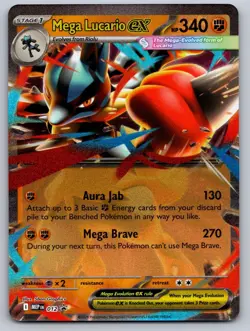 Mega Lucario ex 012 Holo Promo ME: Mega Evolution Promo Pokemon Holo Near Mint - Image 1