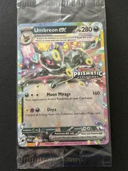 Pokemon Umbreon Ex 60/131 Prismatic Evolutions Surprise Box Stamped Promo SEALED - Image 1