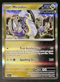 Miraidon 121/162 2024 Pokemon Temporal Forces Future Holo Rare - Image 1