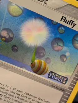 Pokemon TCG Fluffy Berry Unseen Forces 85/115 Reverse Holo Inverted Holo Error - Image 2