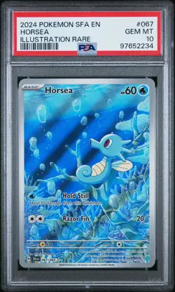Horsea PSA 10 GEM MINT 067/064 Shrouded Fable Pokemon Illustration Rare 067 💦 - Image 1