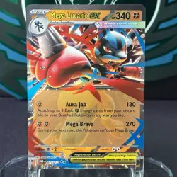 Pokemon Mega Lucario EX Mega Evolution #077/132 Double Rare Holo Near Mint - Image 1