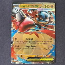 Pokemon Mega Lucario EX Mega Evolution #077/132 Double Rare Holo Near Mint - Image 2